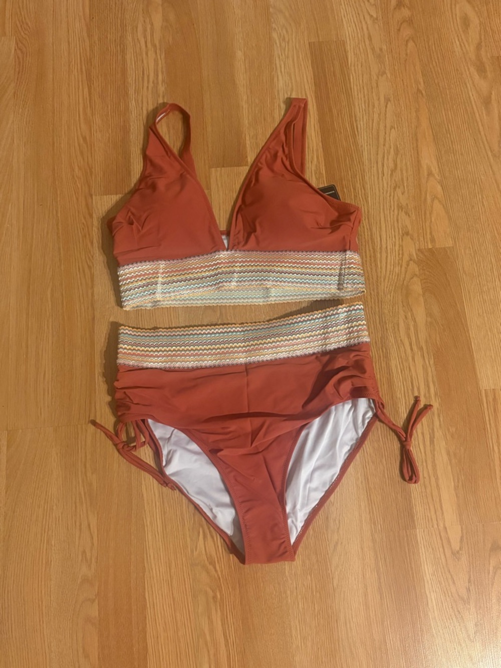 New Blooming Jelly Swimsuit Bikini High Waist Women’s Size X-Large